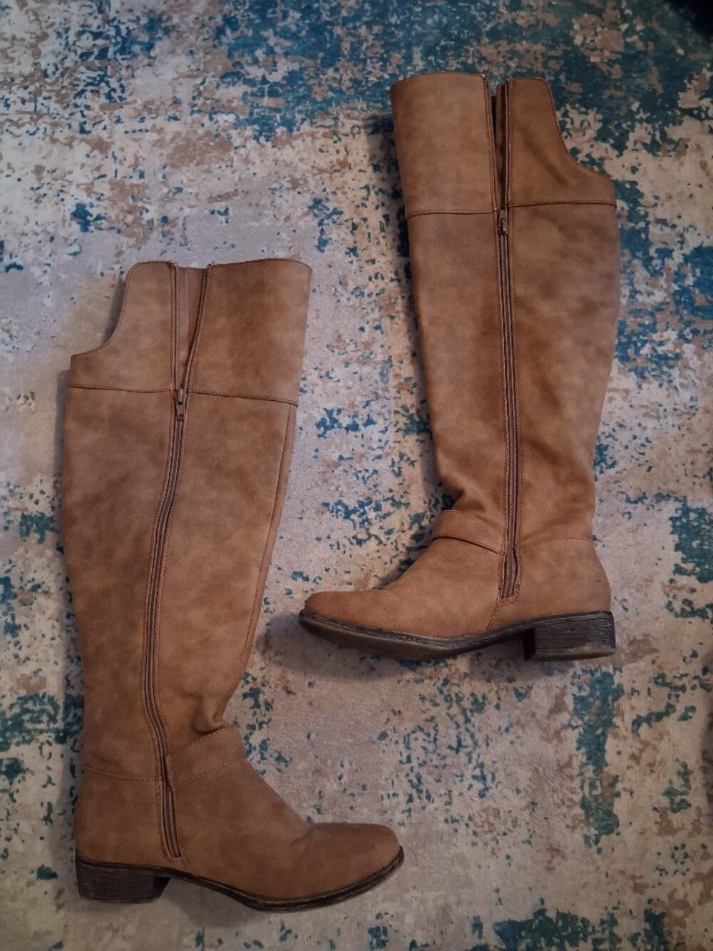 Tall zip up boots